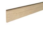 Plinthe bord arrondi revêtu papier mélaminé chêne clair - Long. 2400 mm x larg. 70 mm x ep. 10 mm