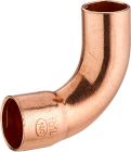 courbe cuivre à souder 90° grand rayon mâle femelle égal Ø14