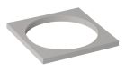 PLATINE 100X100 SIPHONNETTE COUDEE DIAMETRE 32 ET 40 - PLC10FH