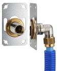 FIXSYSTEM platine simple ˗ PER à compression Ø16 M.20x27-F.15x21