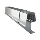 Faitage ventilé mono pente zinc naturel pour toiture à joint debout lg.   200cm