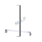 Angle INT 90° Double haut 50 cm - Angle INT 90° Double haut 50 cm pour Planche Rivecel et Jumbo couleur GRIS