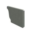 Talon moulurée droit - zinc - prePATINA ardoise