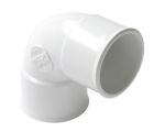 COUDE SIMPLE FEMELLE/FEMELLE 87'30 DIAMETRE 32 BLANC - UCF88B