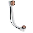 vidage baignoire automatique 57 cm nf  long life+ siphon or rose brossé