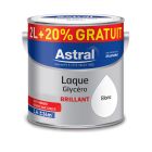 Laque glycéro brillant Blanc - pot de 2L + 20 % gratuit