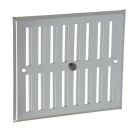 GRILLE FERMETURE ALUMINIUM GRIS 17X19    - 1LF1719G