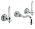 lavabo melangeur mural chambord s/mecanisme a/vidage up&down chrome