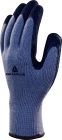 Gants tricot acrylique - paume enduite mousse de latex - jauge 10 Noir-Gris T9