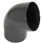 COUDE ESTHETIQUE INTERIEUR TUBE MALE/FEMELLE 67°30 DIAMETRE 100 ANTHRACITE - CT6GT1A