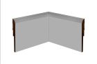 Plinthes - MCL PARFAIT ANGLE RENTRANT ARRONDI 120 MM