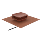 Terminal de ventilation Valetis D160mm 500x600mm rouge