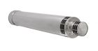 TERMINAL HORIZONTAL 870 MM INOX/INOX Ø80/125 + 2 ROSACES EPDM APOLLO PELLETS