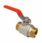 Vanne à sphère - double Mâle 20/27 - Poignée plate réversible - Débit d'eau optimal avec le passage intégral - Etanchéité renforcée et maintenance facilité par la double sécurité, joint torique et presse-étoupe