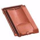 Tuile de ventilation terre cuite Jura 10 Rouge ancien - long. 45,3 cm