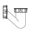 Siphon court - D32mm - Prof.540mm - Ht. 50mm