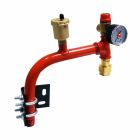 Potence orientable equipée pour vase d'expansion