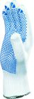 Gants tricot polyamide - paume picots PVC Blanc T9