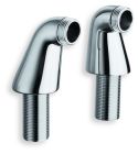 2 colonnettes standard 70 mm m3/4' - m1/2' chrome