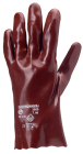 Gants EUROCHEM 3510 coton end. PVC rouge Long.27cm T10