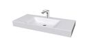lavabo ceramique cento a poser ou a suspendre 100-45 cm blanc