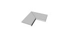 Carrelage en Grés cérame - Zephyr Grey Accessori per piscina e giardino Margelle bord en L descendant colle angle int. complet (2 pieces) antiderapant