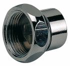 Raccord chromé F20/27 - écrou tournant 15/21