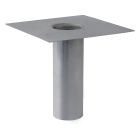 Platine d'étanchéité inox pour siphon ø100 mm