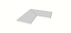 Carrelage en Grés cérame - Cast Cast Accessori per piscina e giardino Margelle arrondie (1/2 rond) angle int. complet (2 pieces) structure antiderapant