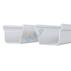 Gouttière Réversible longueur 4 metresFace Plane/Face Galbée - Gouttière Réversible longueur 4 metresFace Plane/Face Galbée couleur BLANC