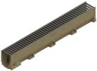 Caniveau en béton polymère avec grille passerelle en acier inoxydable - ACO SELF 100 - long. 1m x larg. 100mm x haut. 145mm - classe A15