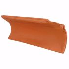 Rive ronde individuelle droite à emboîtement terre cuite Méridionale Saintonge - long. 45,5 cm x larg. 13,5 cm