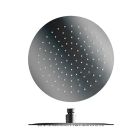 POMME DE DOUCHE SANDWICH INOX RONDE CHROME NOIR