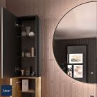 Module ALLIANCE 300 réversible 1 porte avec système push BLACK VELVET 300 x 800 x 162 mm