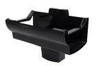 NAISSANCE CENTRALE POUR TUBE DE DESCENTE TYPE PROFILE LG38 NOIR - NAD381N