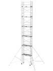 Échafaudage roulant en aluminium NEOLIUM 200 LINE - hauteur de travail 14m - Neolium 200 line