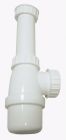 P415 - Siphon plastique grand culot Ø32 - 33/42 - Plastique blanc - Réglable en hauteur de 195 à 265 mm - Arrivée 33/42