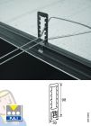 CRÉMAILLÈRE POUR PANNEAUX DE PLAFOND APPARENT
