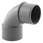 Coude PVC évacuation 87° mâle/femelle Ø40 - COUDE MALE 87° Ø40 120p