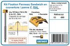 SEAU DE KIT 6.3X160 P5 RAL 8012-1000T