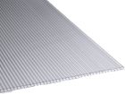 Plaques planes polycarbonate alvéolaire - PCMW Double parois - 10 mm - 6,00 m x 0,98 m - Cristal