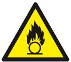 SIGNALISATION EXTERIEURE ET INTERIEURE - DANGER COMBURANT 300x300x300mm