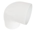 COUDE ESTHETIQUE INTERIEUR TUBE MALE/FEMELLE 87°30 DIAMETRE 100 BLANC - UCT8GT1B