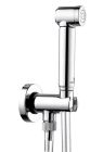 applique wc avec arret et douchette laiton a impulsion