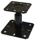 PIED DE POTEAU RÉGLABLE M20 - HT100-150 NOIR Bte de 10