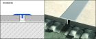 PROFILE T-FLOOR TFAE 2500  PROFIL EN T ALU ARGENT 250CM 25MM - T-FLOOR TFAE
