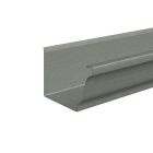 Gouttière moulurée sans pince 4000 x 325 x 0.65 mm - zinc - prePATINA ardoise