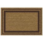 TAPIS COCO NATUREL 40X60CM BORD MARRON
