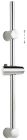 BARRE DE DOUCHE REGLABLE Ø25 CHROMEE plaque brochable