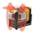 Laser 3 fois 360° faisceaux rouges compatible plateforme 10,8V - Réf. DCE089D1R-QW